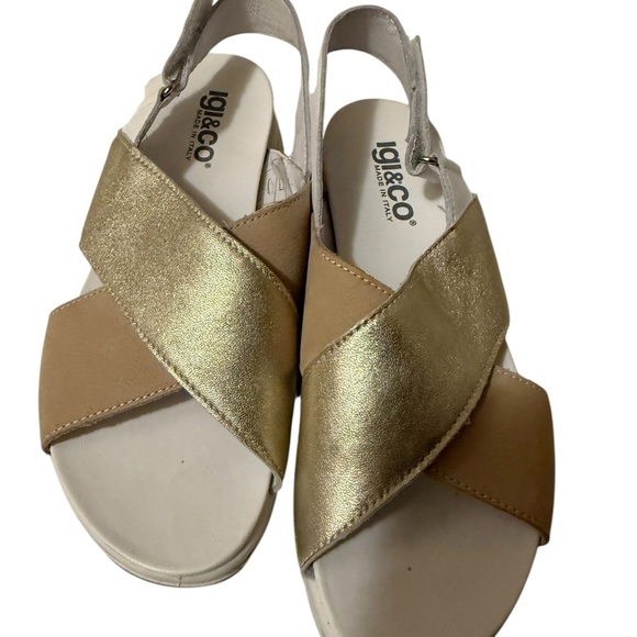 White Platform Shoes with Modern Chunky Sole - Picture 4 of 10